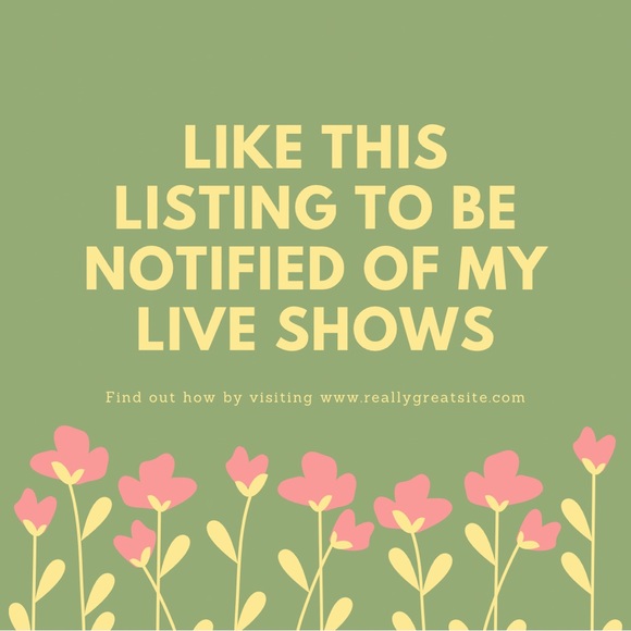 Like this notice to be notified of pop up and live shows - Picture 1 of 2